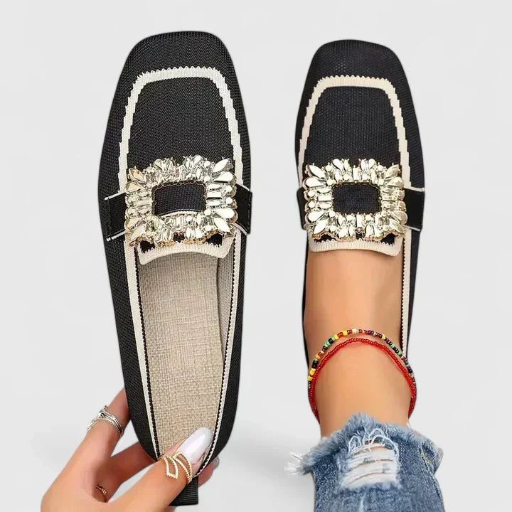 Women's Casual Work Square Toe Loafers | Slip On