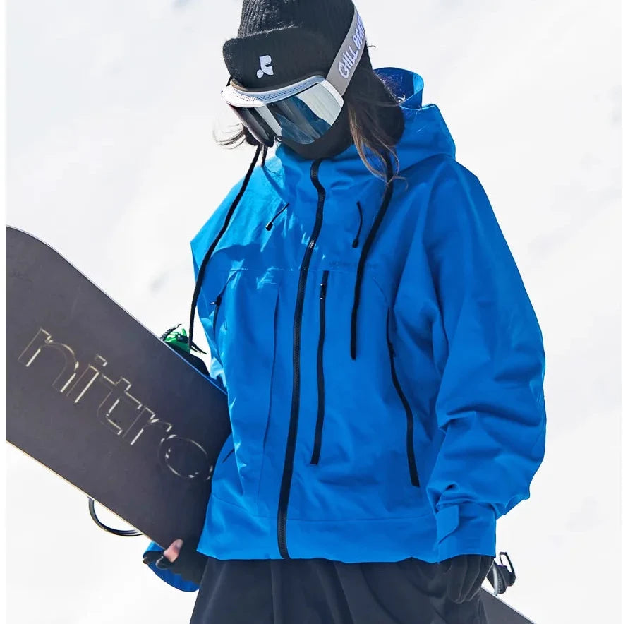 Women's Hooded Zip Up Ski Jacket | Winter