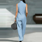 Women's Sleeveless Wide Leg Jumpsuit | Summer