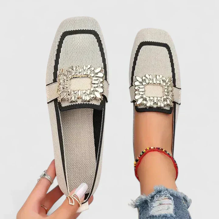Women's Casual Work Square Toe Loafers | Slip On
