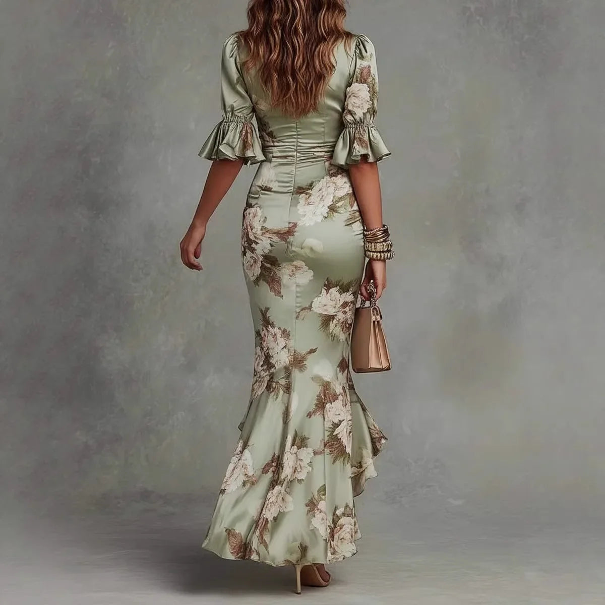 Women's Elegant Floral Dress | Maxi