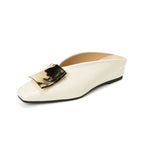 Women's Elegant Square Toe Flats | Slip On