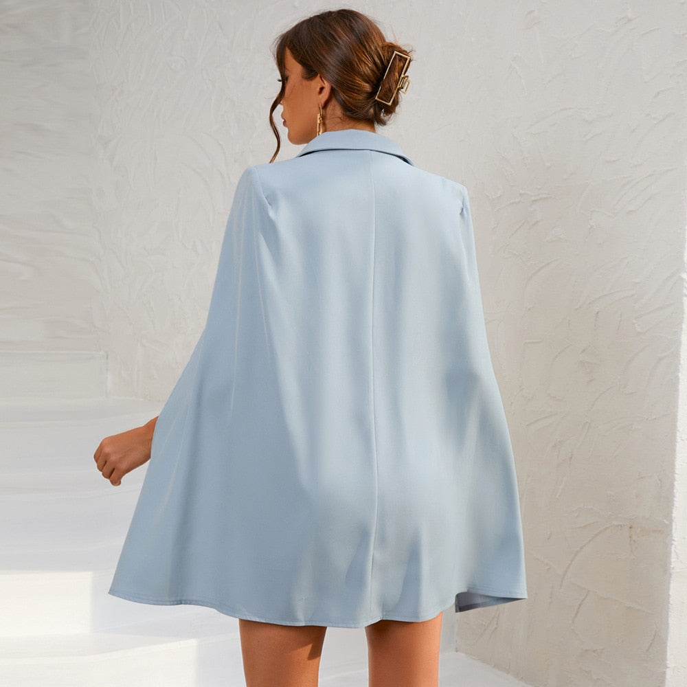 Women’s Work Cape Blazer Dress | Mini