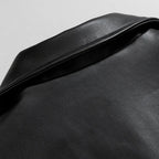 Men's Zip Up Oversized Moto Jacket | Winter
