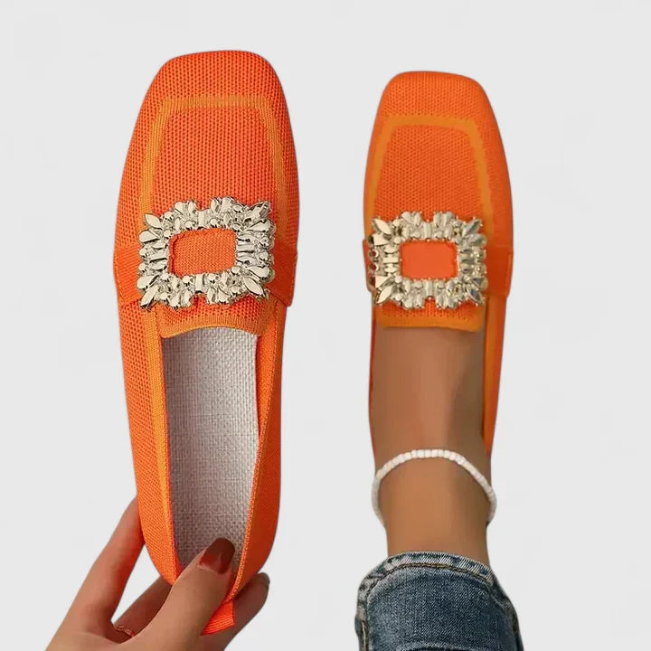 Women's Casual Work Square Toe Loafers | Slip On
