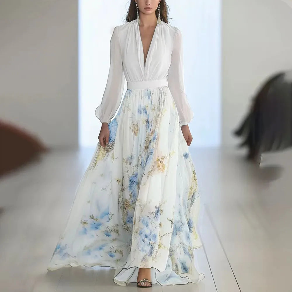 Women's Wedding Guest Floral Dress | Maxi