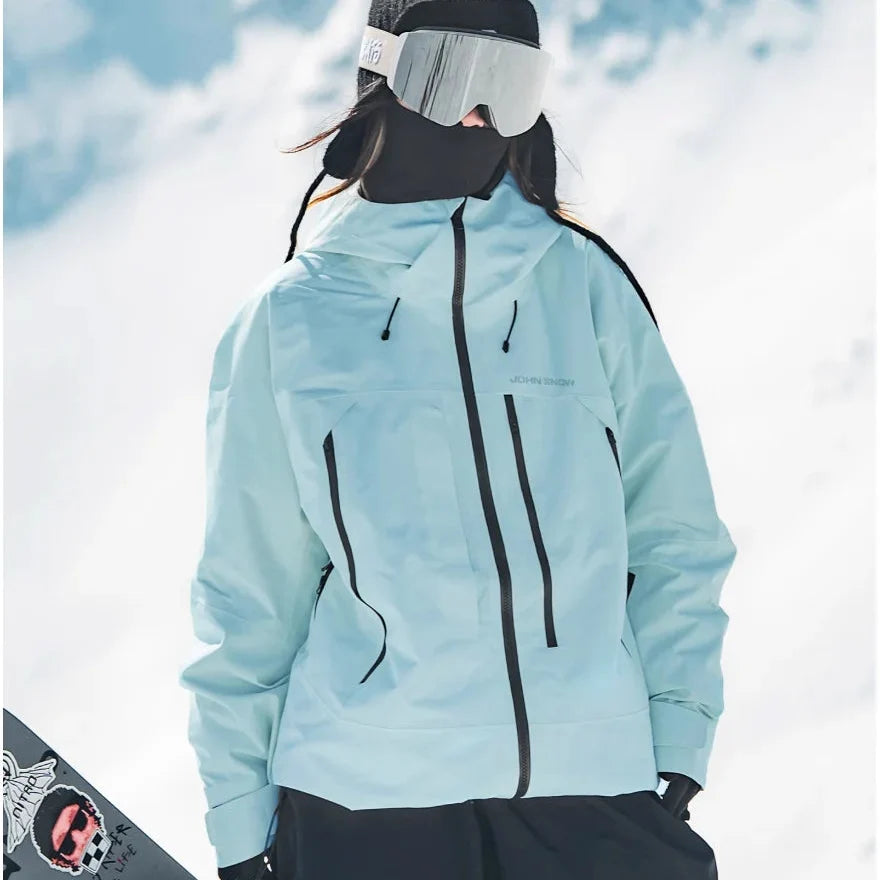 Women's Hooded Zip Up Ski Jacket | Winter
