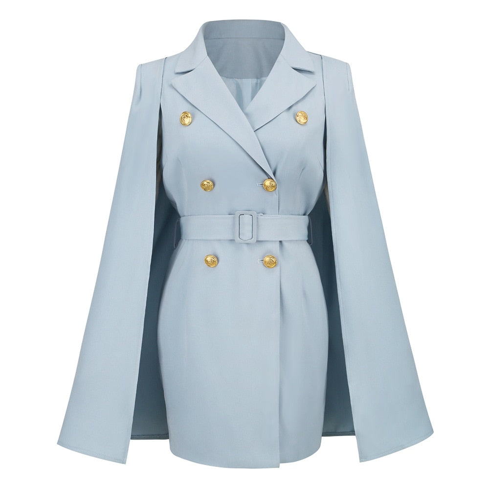 Women’s Work Cape Blazer Dress | Mini