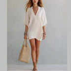 Women's Split Neck Summer Dress | Mini
