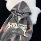 Men’s Embroidered Graphic Zip Up Hoodie | Streetwear