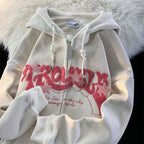 Men’s Embroidered Graphic Zip Up Hoodie | Streetwear