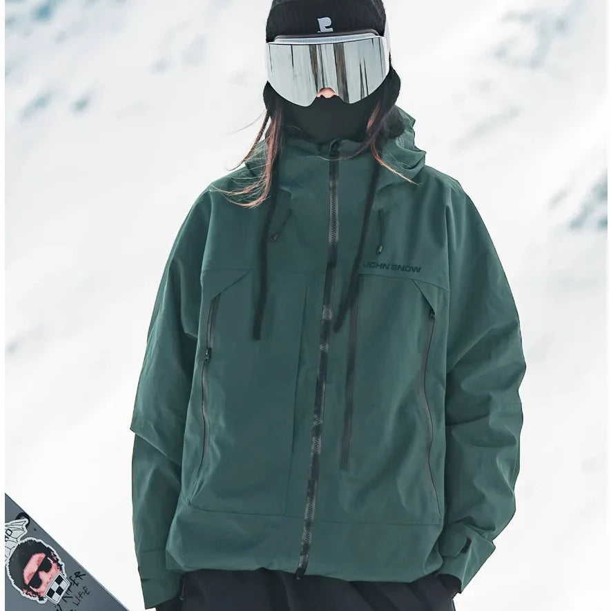 Women's Hooded Zip Up Ski Jacket | Winter
