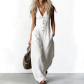 Women's Stylish Summer Jumpsuit | Button Front