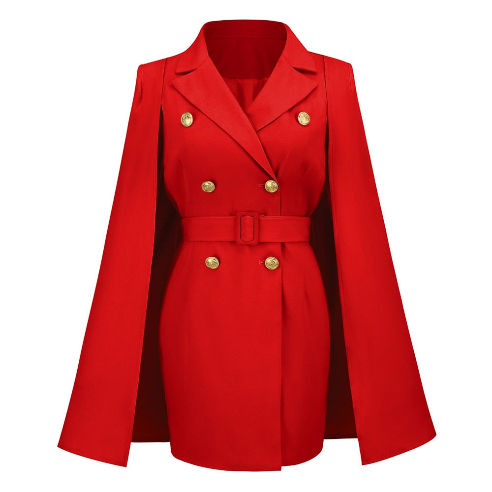 Women’s Work Cape Blazer Dress | Mini