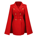 Women’s Work Cape Blazer Dress | Mini
