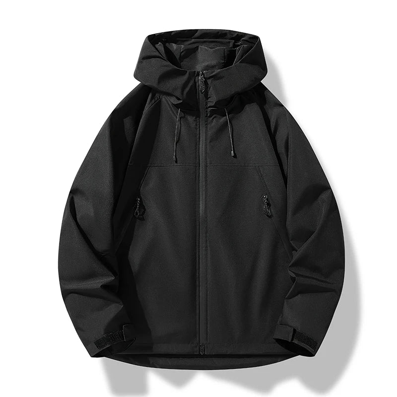 Men's Hooded Windbreaker Jacket | Zip Up