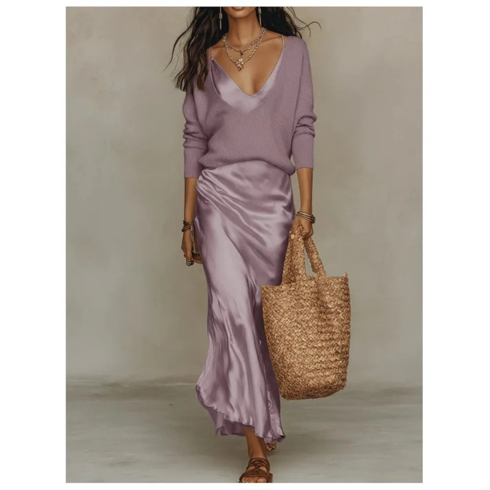 Women's Dress and Sweater Set | Elegant
