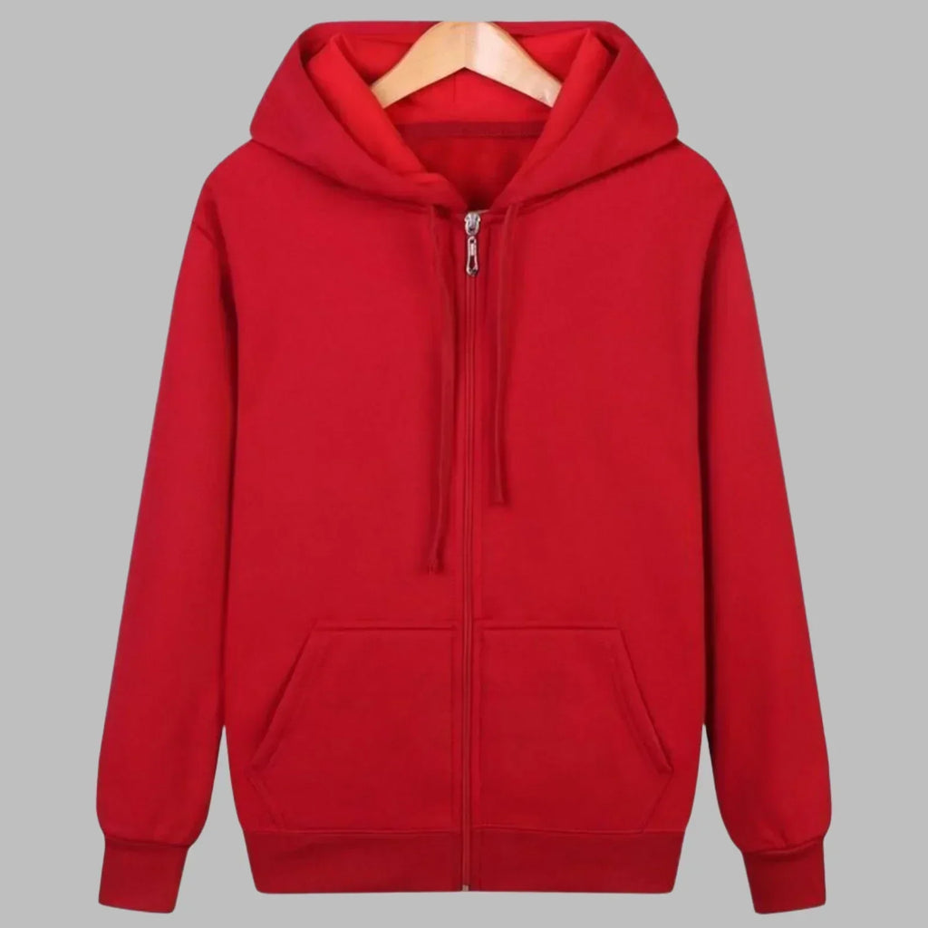 Men’s Plain Winter Zip Up Hoodie | Gym