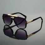Men's Square Double Bridge Sunglasses | Tinted Lenses