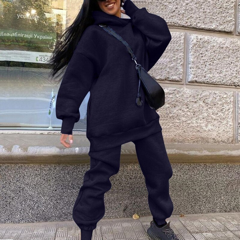 Women’s Casual Oversized Tracksuit Set | Two-Piece