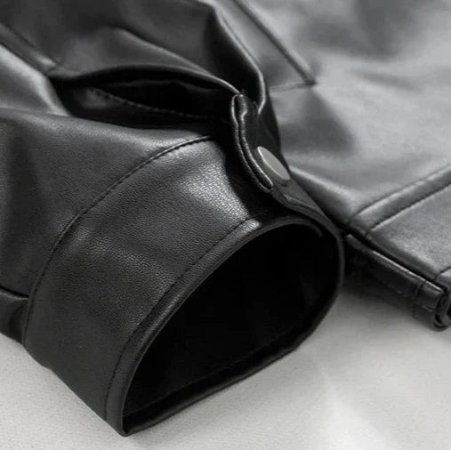 Men's Zip Up Oversized Moto Jacket | Winter
