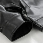 Men's Zip Up Oversized Moto Jacket | Winter