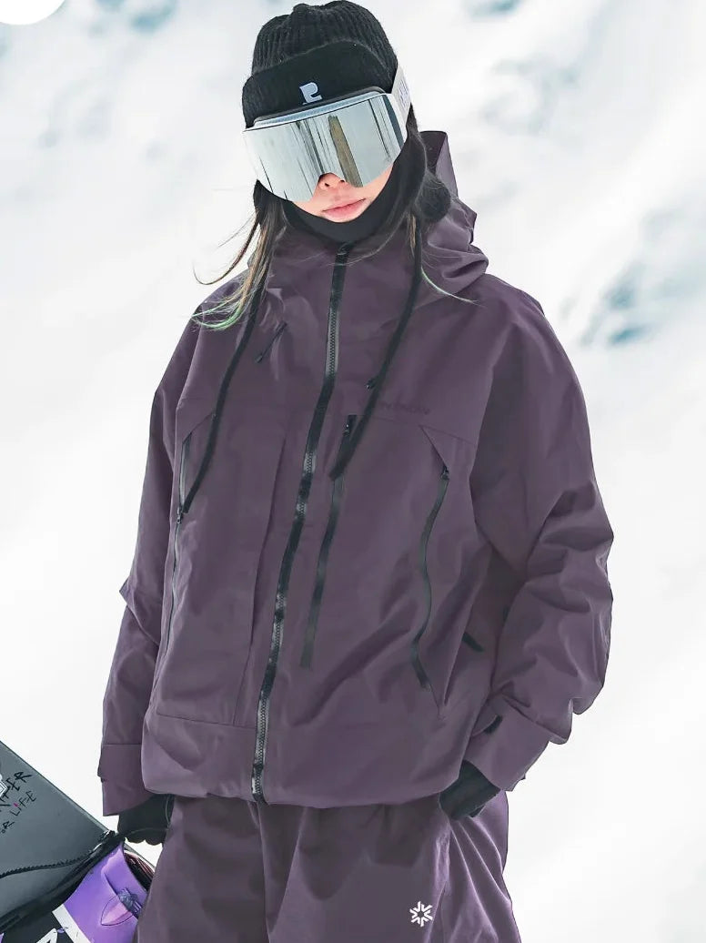 Women's Hooded Zip Up Ski Jacket | Winter