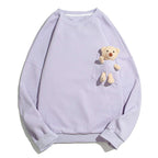 Women's Teddy Bear Oversized Sweater | Crew Neck
