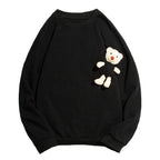 Women's Teddy Bear Oversized Sweater | Crew Neck