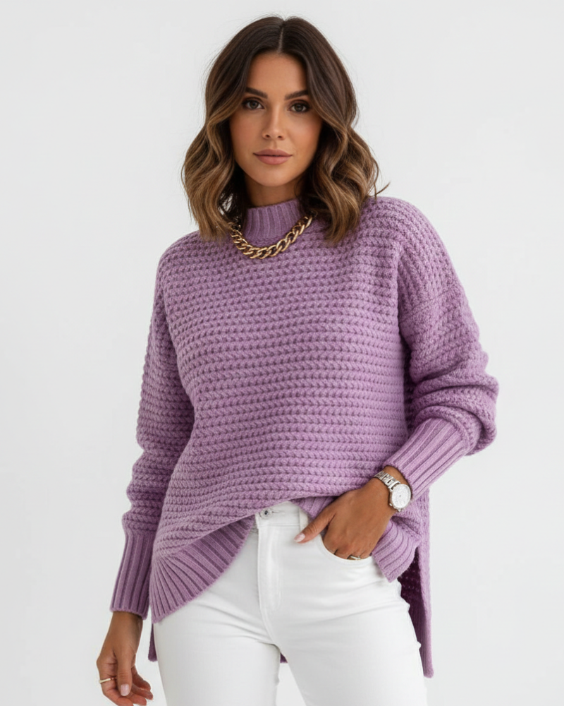 Women's Oversized Crochet Knit Sweater | Winter