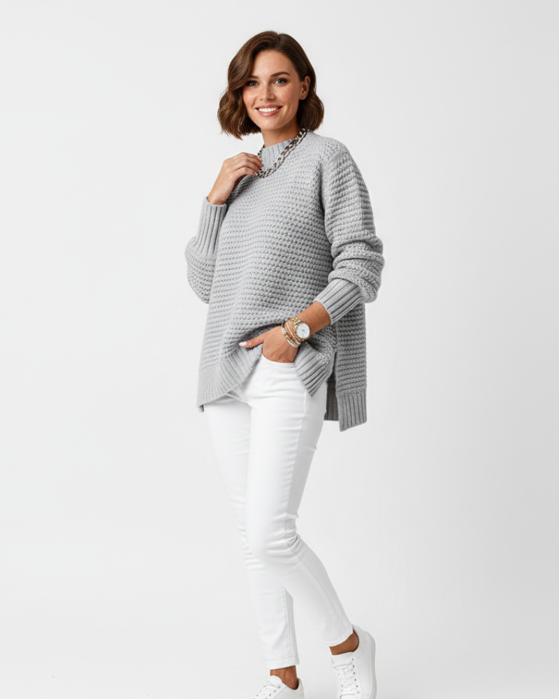 Women's Oversized Crochet Knit Sweater | Winter
