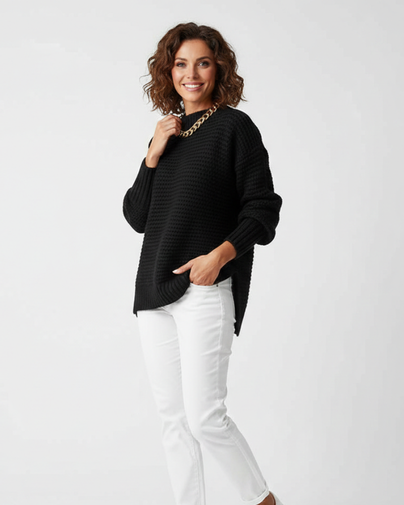Women's Oversized Crochet Knit Sweater | Winter