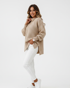 Women's Oversized Crochet Knit Sweater | Winter