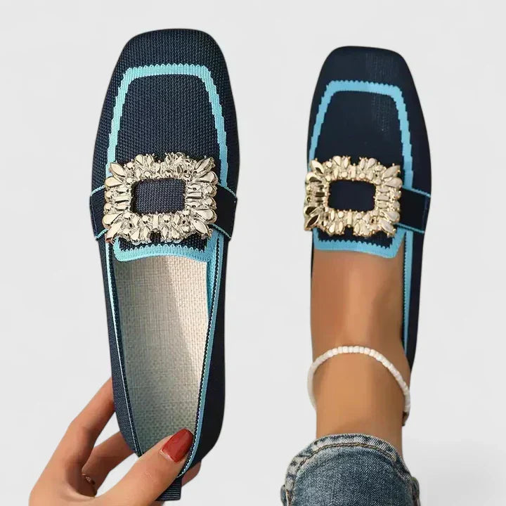 Women's Casual Work Square Toe Loafers | Slip On