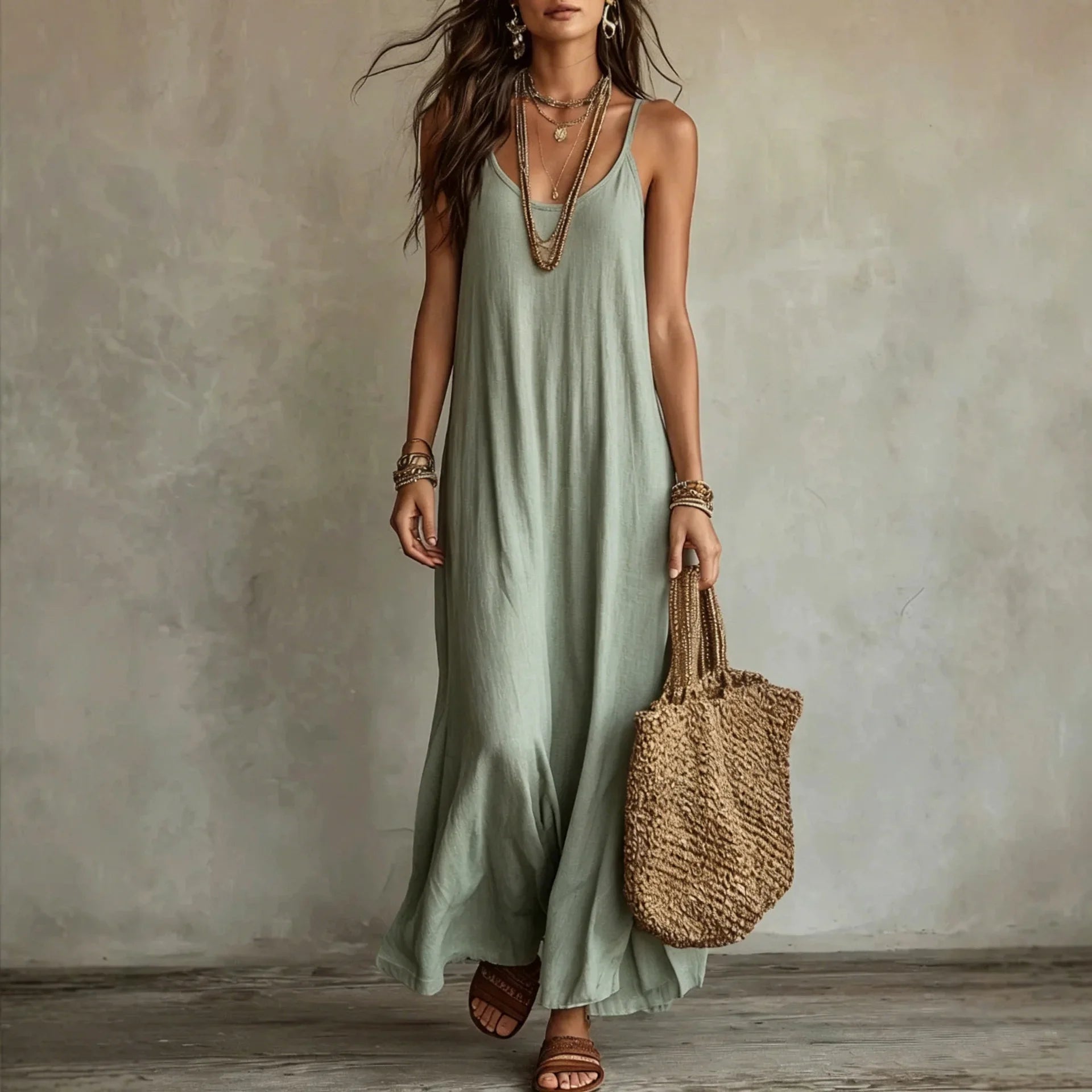 Women's Relaxed Vacation Dress | Maxi