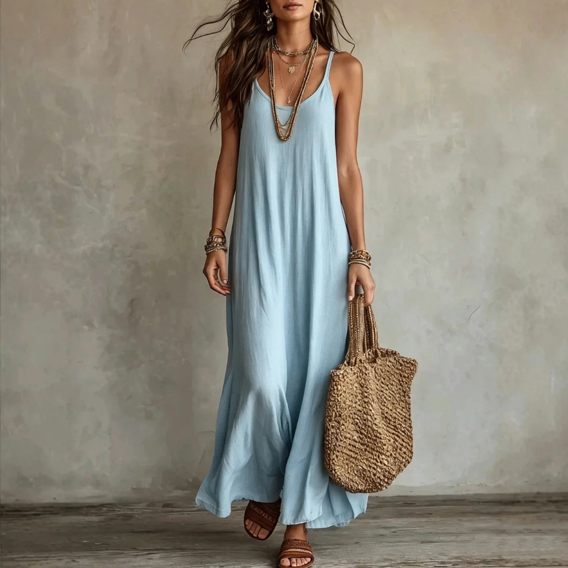 Women's Relaxed Vacation Dress | Maxi