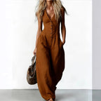 Women's Stylish Summer Jumpsuit | Button Front
