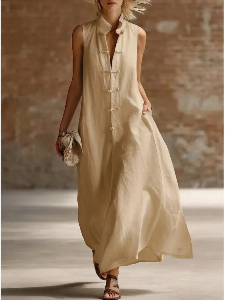 Women's Sleeveless Summer Dress | Maxi