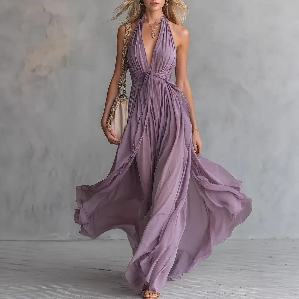 Women's Flowy Evening Dress | Maxi