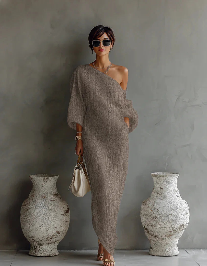 Women's Summer One Shoulder Dress | Maxi