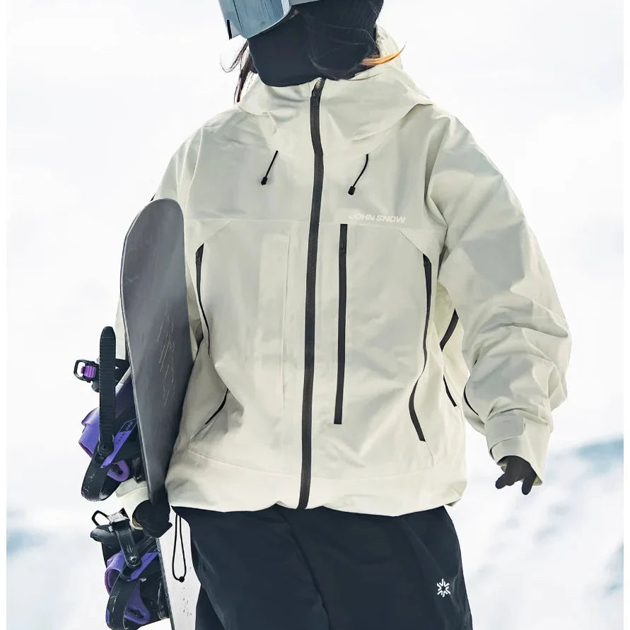 Women's Hooded Zip Up Ski Jacket | Winter