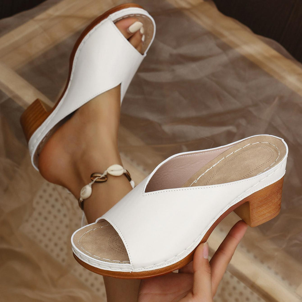 Women's Elegant Heeled Sandals | Slip On