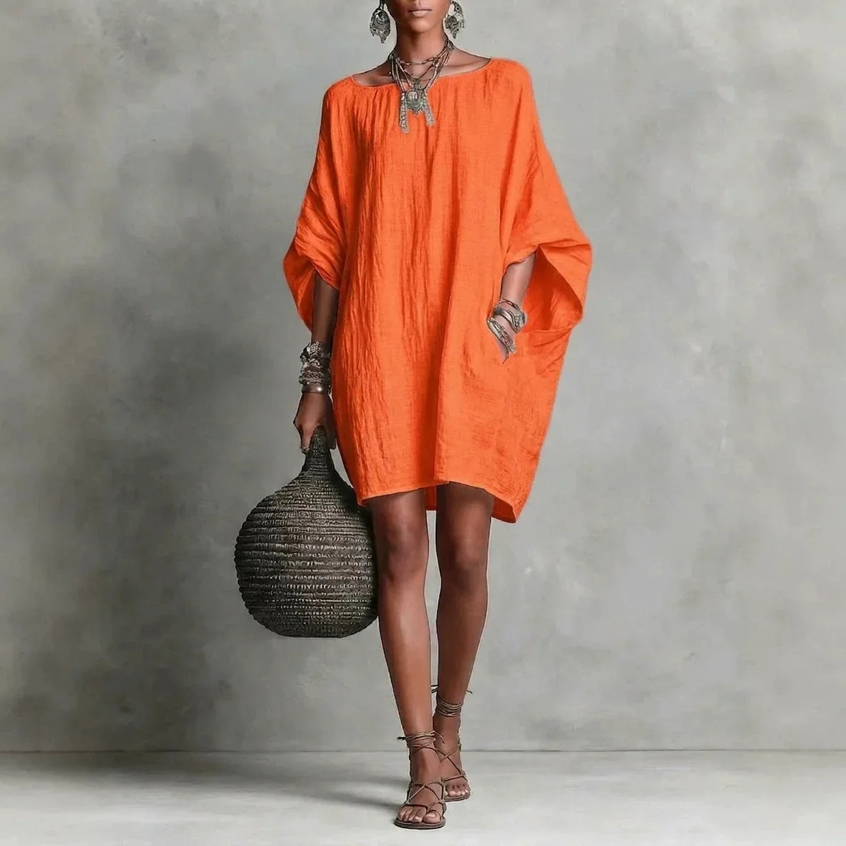 Women's Elegant Loose Summer Dress | Mini