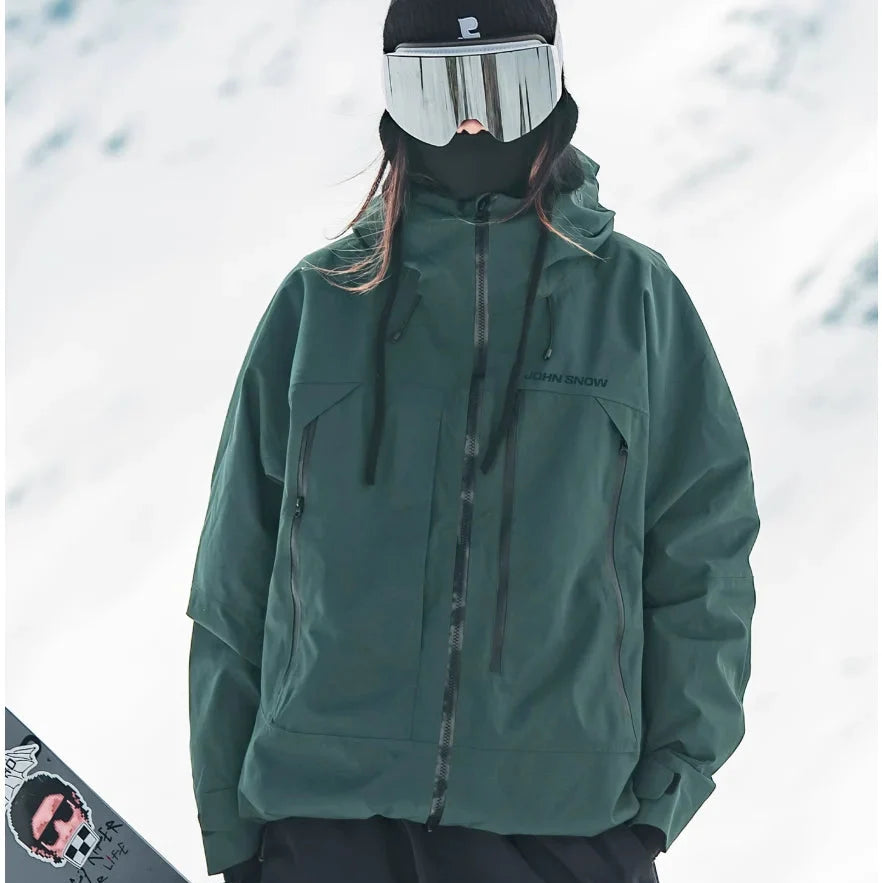 Women's Hooded Zip Up Ski Jacket | Winter
