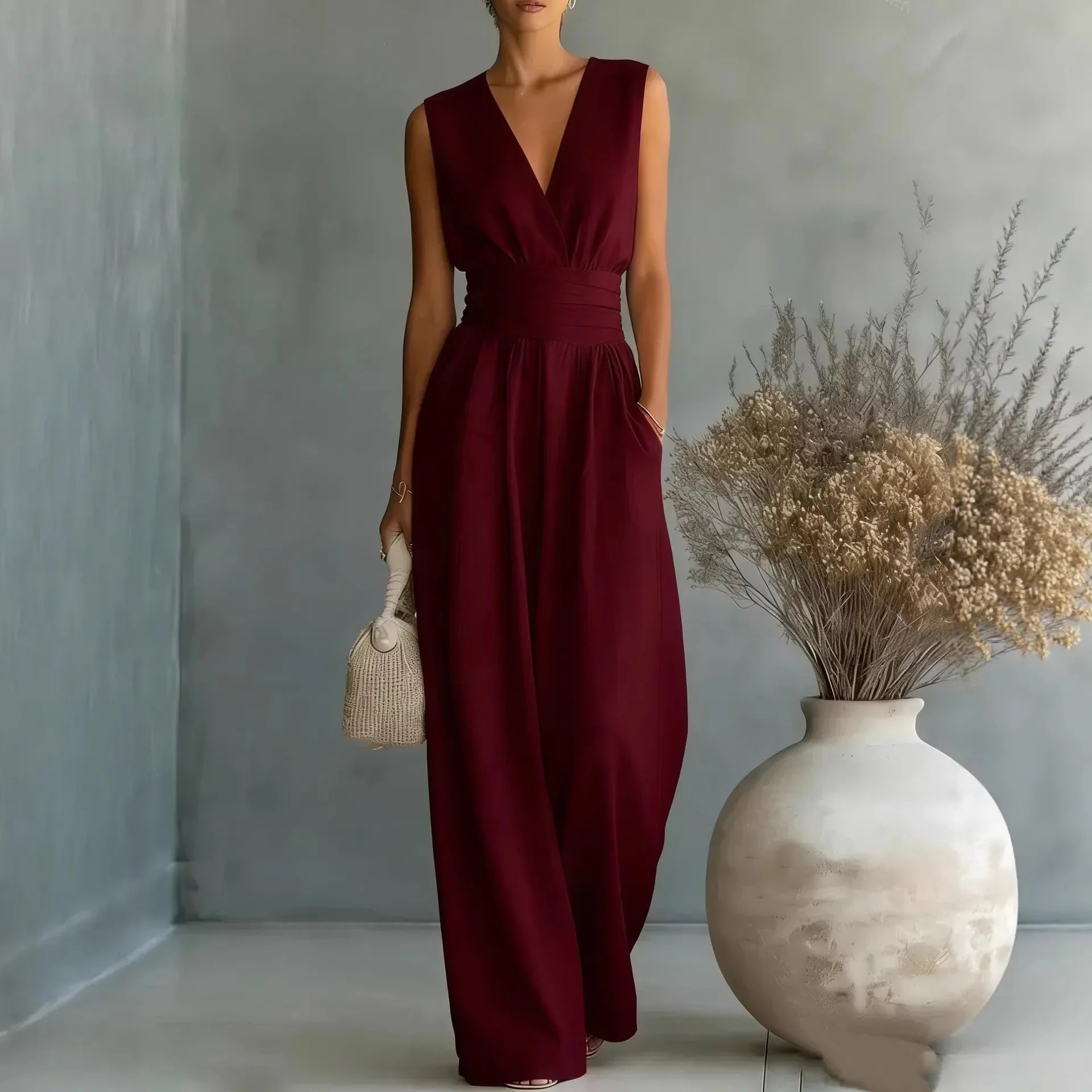 Women's Elegant Sleeveless Jumpsuit | Summer