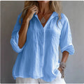 Women's Summer Button Front Shirt | Long Sleeves