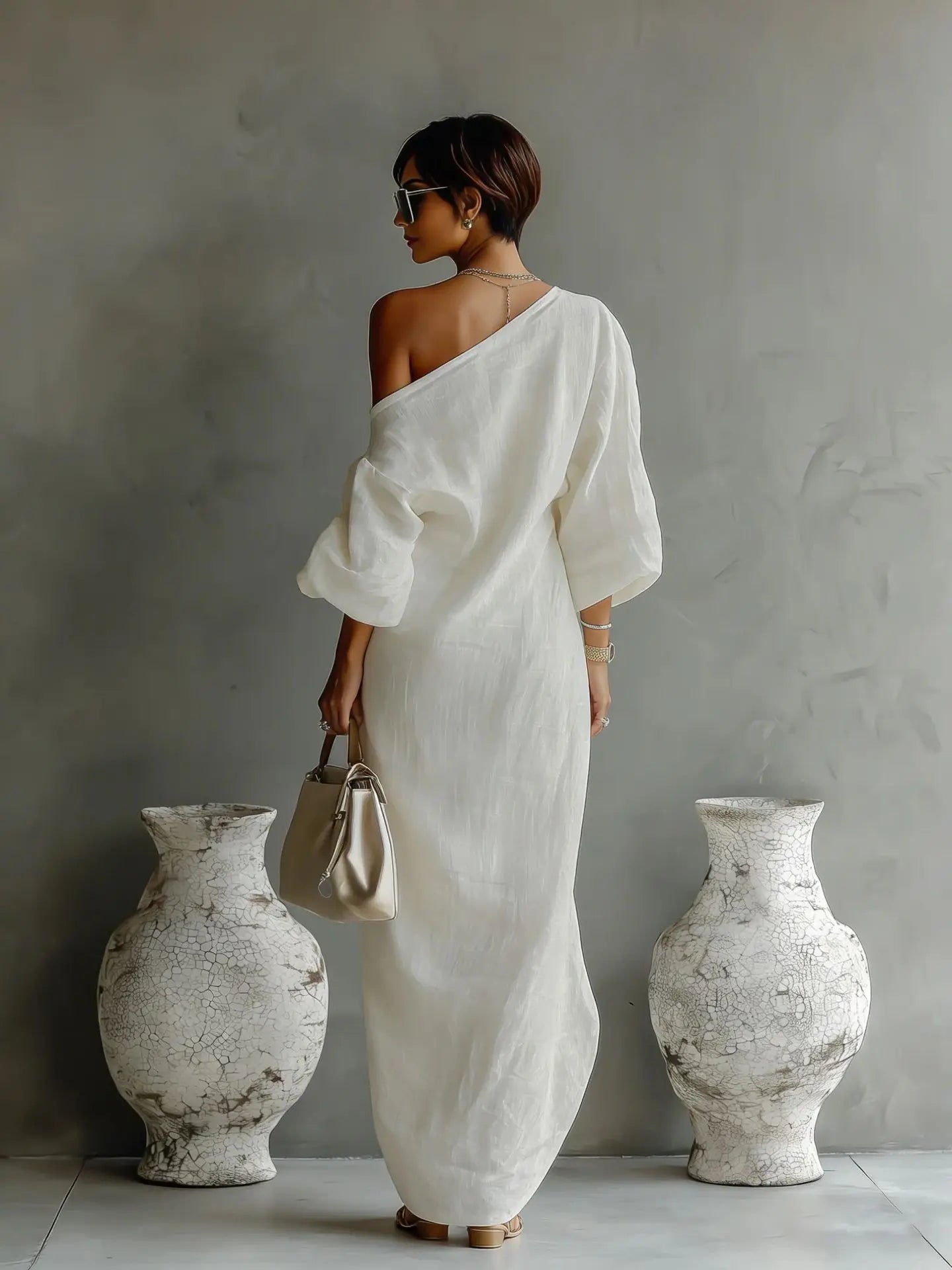Women's Summer One Shoulder Dress | Maxi