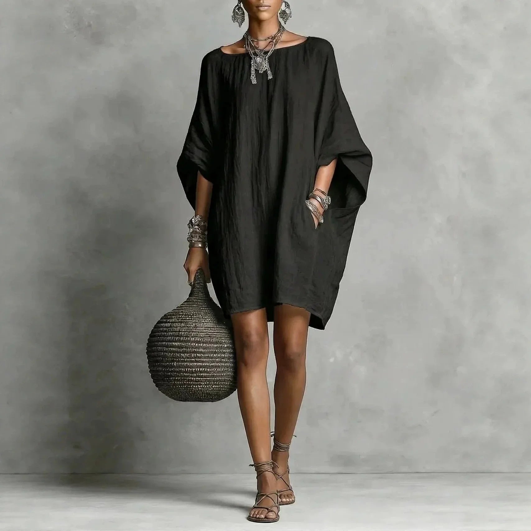 Women's Elegant Loose Summer Dress | Mini