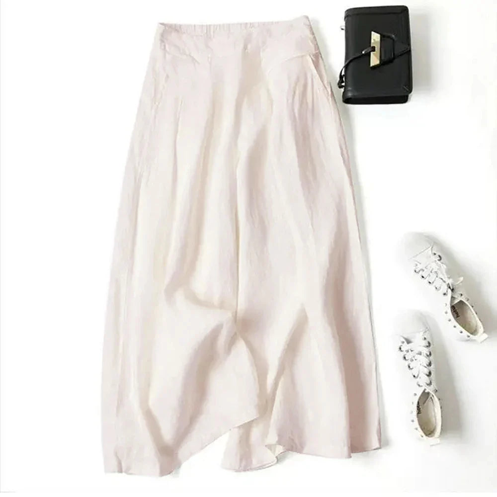 Women's Casual Wide Leg Trousers | Cropped