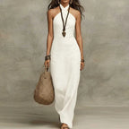 Women's Bohemian Halter Summer Dress | Maxi